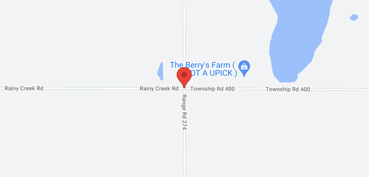 map of ON Township Road 400 (Rainy Creek Road)